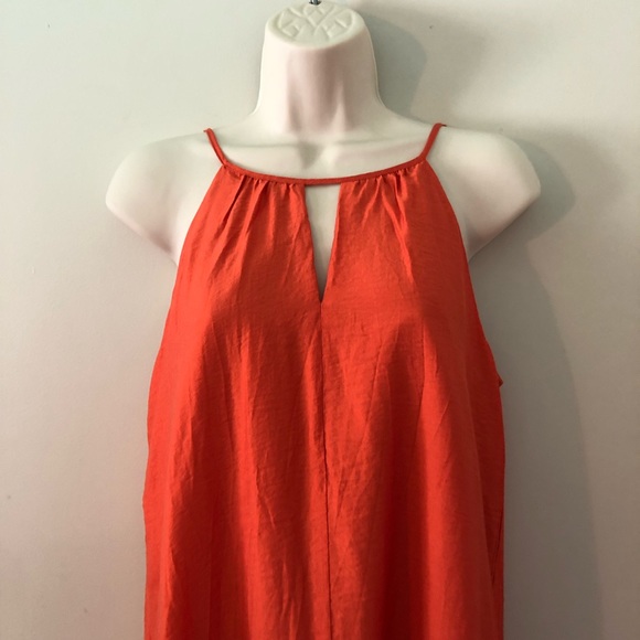 The Limited High Low Colorblock Orange and Tan Dress Size XS - Picture 3 of 12